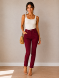 Cabernet Confidence Skinny Jeans