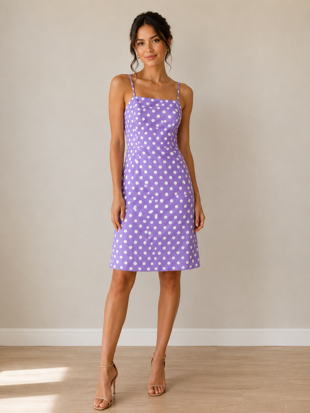 Lavender Polka Dot Dress