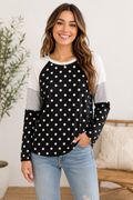 Polka Dot and Stripe Long Sleeve