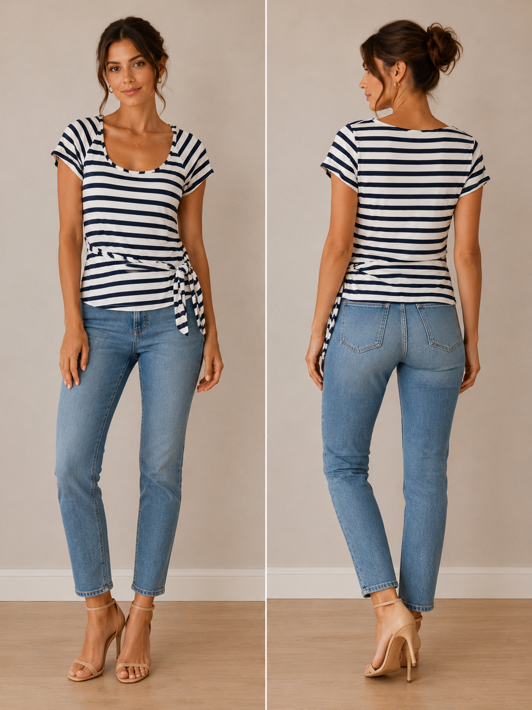 Seaside Charm Tie Top