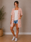 Blush Leopard Kimono