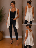 Ivory Lacewater Crochet Vest